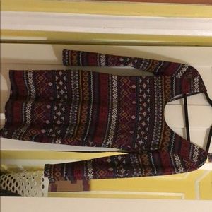 Long sleeve tribal dress